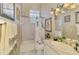 Charming bathroom with a tub/shower combo, decorative accents, and a bright ambiance at 95 Vic Edwards Rd, Sarasota, FL 34240