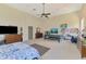 Large bedroom features many activity areas, furniture, and windows at 95 Vic Edwards Rd, Sarasota, FL 34240