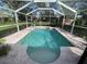 Screened-in pool with clear blue water for relaxation and enjoyment at 3612 27Th W Ave, Bradenton, FL 34205
