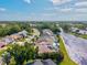 Expansive aerial shot of homes lining a scenic waterway and community, creating a picturesque residential landscape at 4173 Westbourne Cir, Sarasota, FL 34238