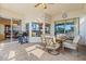 Relaxing patio with outdoor dining furniture, offering a comfortable space for enjoying meals and views at 4173 Westbourne Cir, Sarasota, FL 34238