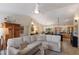 Spacious living room with open floor plan and tile flooring at 4211 73Rd E Ter, Sarasota, FL 34243