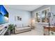 Bright home office with plantation shutters, comfortable seating, and modern decor for a productive workspace at 4325 Renwick Dr, Parrish, FL 34219