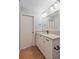 Bathroom featuring modern vanity and fixtures at 4570 Pinebrook Cir # 406, Bradenton, FL 34209