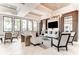Bright and airy clubhouse lounge featuring comfortable seating and large windows at 5811 Campina Pl, Palmetto, FL 34221