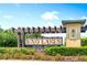 Rivo Lakes community sign at 6317 Rivo Lakes Blvd, Sarasota, FL 34241