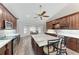 Spacious kitchen with granite countertops, stainless steel appliances, and an island at 13615 4Th Ne Ave, Bradenton, FL 34212