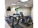 Fitness center equipped with treadmills, stationary bikes, and weights, providing residents a convenient workout space at 435 S Gulfstream Ave # 605, Sarasota, FL 34236
