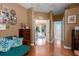 Comfortable living room with a cozy seating area and views of the backyard at 5603 90Th Avenue E Cir, Parrish, FL 34219