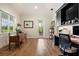 The office has lots of natural light, hardwood floors and modern fixtures at 12615 River Rd, Myakka City, FL 34251