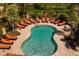 Community pool with lounge seating and lush landscaping at 13902 Messina Loop, Bradenton, FL 34211