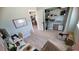 Home office space with lots of storage and view into the kitchen at 1609 17Th W St, Bradenton, FL 34205