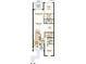 Detailed floor plan showcasing the layout of the home with the kitchen, bedrooms, baths, and common areas at 23819 Collina Way # 102, Port Charlotte, FL 33980