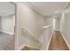 Hallway featuring hard wood floors and neutral paint at 259 Tierra Verde Way, Bradenton, FL 34212