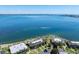 Breathtaking aerial view of the waterfront condo complex and beautiful bay waters at 6500 Flotilla Dr # 126, Holmes Beach, FL 34217