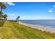 Beautiful grassy backyard sloping to the beautiful Gulf coast beach and bay waters at 6500 Flotilla Dr # 126, Holmes Beach, FL 34217