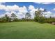 Expansive green backyard with well-maintained lawn, offering ample space for outdoor activities at 8223 Snowy Egret Pl, Bradenton, FL 34202