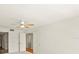 Bedroom with ceiling fan and closet at 825 S Osprey Ave # 302, Sarasota, FL 34236