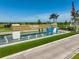 Del Webb Bayview entrance sign with fountains and beautiful landscaping at 8313 Ocean Tides Cv, Parrish, FL 34219