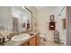Bathroom featuring vanity with granite countertop at 5356 Mang Pl # 1404, Sarasota, FL 34238