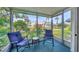 Relaxing screened-in porch with comfortable seating overlooking lush landscaping at 1535 Pleasant Rd # H5, Bradenton, FL 34207