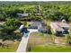 Aerial view showcasing the house with RV parking at 18033 Edgewater Dr, Port Charlotte, FL 33948