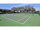 Community tennis courts with mature trees and lush landscaping on a clear day at 208 Silver Lake Dr # 101, Venice, FL 34292