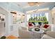 Cozy living room with built-in cabinetry and furniture at 2196 Muskogee Trl, Nokomis, FL 34275