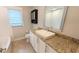 Stylish bathroom featuring granite counters, and shower at 3409 Montilla Ct # 8410, Sarasota, FL 34232