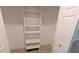 Walk in closet with custom shelving at 3409 Montilla Ct # 8410, Sarasota, FL 34232