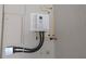 Close-up of an efficient tankless water heater, ensuring on-demand hot water at 3409 Montilla Ct # 8410, Sarasota, FL 34232