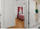 View of bathroom through the open door to the bedroom at 3459 Lotus Rd, North Port, FL 34291