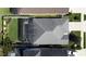 Aerial view of the home featuring a screened-in pool and spacious backyard at 4578 Cedar Brush Ter, Sarasota, FL 34243