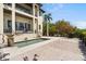 Elegant outdoor area with pool, patio, and landscaped yard at 4964 Commonwealth Dr, Sarasota, FL 34242