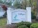 Community entrance sign reading 'Villager' with a heron image and 'Arlene Way' designation at 6072 Arlene Way # 6072, Bradenton, FL 34207