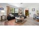 Inviting living room featuring modern decor, stylish furniture, and ample natural light at 6604 23Rd W Ave, Bradenton, FL 34209