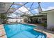 Inviting screened-in pool area with a covered patio and outdoor seating, perfect for entertaining at 6604 23Rd W Ave, Bradenton, FL 34209
