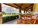 Outdoor seating area with a beautiful golf course view at 7158 Westhill Ct, Lakewood Ranch, FL 34202