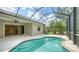 Private screened-in pool surrounded by patio and mature landscaping at 7158 Westhill Ct, Lakewood Ranch, FL 34202