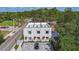 Aerial shot showcases a modern townhouse development with convenient parking at 941 N Osprey Ave, Sarasota, FL 34236