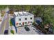 Aerial view of modern townhouses with convenient parking and street access at 941 N Osprey Ave, Sarasota, FL 34236