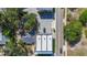 Aerial view of newly constructed townhouses in a vibrant neighborhood at 941 N Osprey Ave, Sarasota, FL 34236