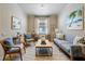 Cozy living room featuring stylish furniture, modern art, and soft lighting for relaxation at 12740 Del Corso Loop, Lakewood Ranch, FL 34211