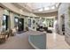 Stylish lobby featuring modern decor, tiled floors, and a reception desk at 12740 Del Corso Loop, Lakewood Ranch, FL 34211