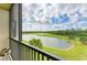 Enjoy breathtaking panoramic lake and golf course views from the private balcony at 18114 Gawthrop Dr # 306, Bradenton, FL 34211