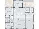 Detailed schematic floor plan showcasing layout for primary bedroom, kitchen, sunroom, living spaces and garage at 2929 Siesta Dr, Venice, FL 34293