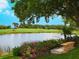 Relax and enjoy a view of the pond on the golf course at 355 Melrose Ct, Venice, FL 34292