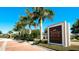 Turtle Rock on Palmer Ranch community sign surrounded by manicured landscaping and palm trees at 4961 Sabal Lake Cir, Sarasota, FL 34238