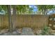 Wood fence and gate providing backyard privacy at 500 N Jefferson Ave # 5, Sarasota, FL 34237