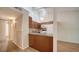 Efficient kitchen with bar seating and plenty of natural light at 500 N Jefferson Ave # 5, Sarasota, FL 34237